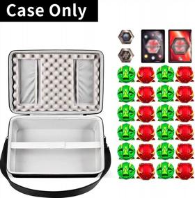 img 3 attached to Case Compatible With Bakugan Armored Alliance Collectible Action Figures. Toy Storage Organizer For 54 Pieces BakuCores, Ability & Character Cards. Carrying Container Holder (Box Only)