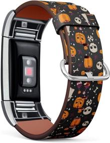 img 2 attached to Compatible Fitbit Charge Stainless Halloween Wellness & Relaxation : App-Enabled Activity Trackers