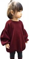 мягкий и удобный вязаный свитер со свободными длинными рукавами для маленьких девочек от grnshts логотип