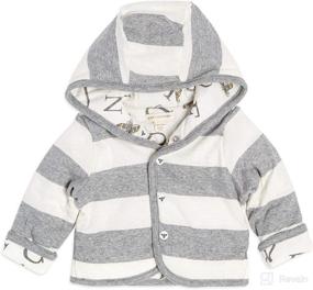 img 4 attached to 👶 Burt's Bees Organic Cotton Baby Sweatshirts: Lightweight Zip-up Jackets & Hooded Coats for Unisex Infants