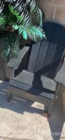 img 6 attached to SERWALL Складной стул Adirondack Стулья для патио Уличные стулья Окрашенный стул Adirondack Погодостойкий для сада патио, террасы на заднем дворе, пожарной ямы и лужайки Мебель для крыльца и лужайки - красный