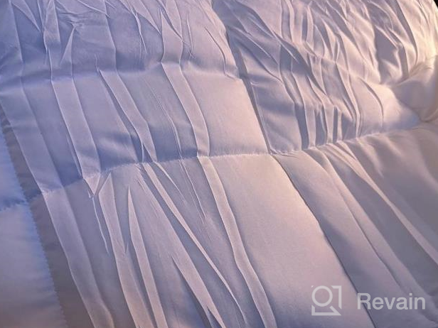 img 1 attached to Sleep In Comfort: GRT Bamboo Mattress Topper Queen Size With Extra Thick Quilted Fitted Cover And 3D Snow Down Alternative Filling review by Joshua Pilla