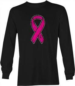 img 3 attached to Unisex Long Sleeve Tcombo Pink Ribbon Breast Cancer Awareness Shirt