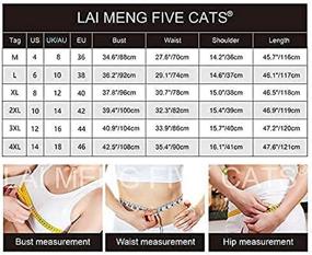 img 3 attached to LAI MENG FIVE CATS Womens Women's Clothing ~ Dresses