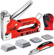 4-in-1 heavy duty wiseup upholstery staple gun for woodworking, crafting & more - 4200 staples included! logo