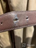 img 1 attached to Men'S Genuine Leather Classic Stitched Casual Belt - Sportoli: Black, Brown & Tan review by Anthoni Hayes