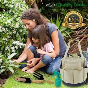 img 1 attached to Complete 9-Piece Gardening Kit: The Perfect Gift For Women Gardeners!
