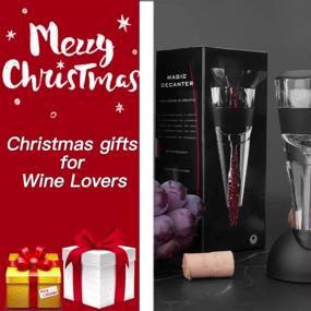 img 1 attached to Mafiti Wine Aerator Decanter With Base For Red Wine Christmas Gifts Set