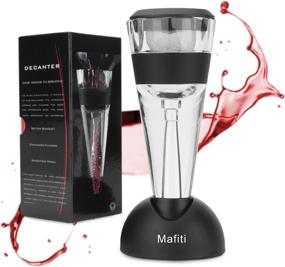 img 4 attached to Mafiti Wine Aerator Decanter With Base For Red Wine Christmas Gifts Set