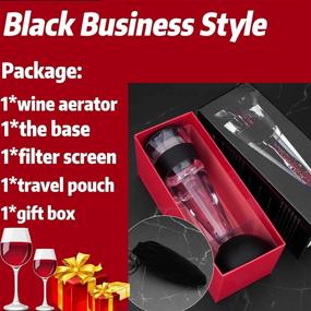 img 2 attached to Mafiti Wine Aerator Decanter With Base For Red Wine Christmas Gifts Set