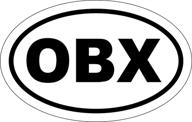 🏖️ get your autorack on with obx oval car magnet - a stylish outer banks magnetic bumper sticker логотип