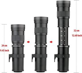 img 1 attached to 📷 Lightdow 420-800mm f/8.3 Super Telephoto Lens + T-Mount for Canon EOS Rebel and DSLR Cameras – Zoom in on Distant Moments