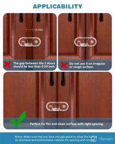 img 3 attached to 🔒 DUOSI Child Safety Cabinet Locks - 10 Pack Baby Proofing Locks for Cabinets and Fridges - No Screws or Magnets Needed