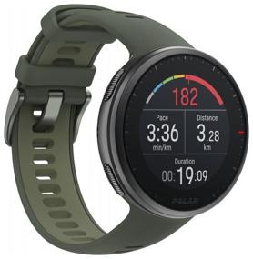 img 3 attached to Polar Vantage V2 smart watch with H10 sensor, green