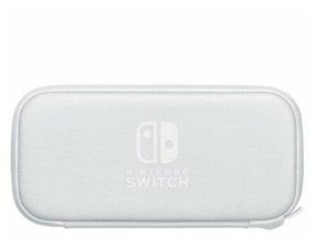 img 3 attached to 🎮 Enhanced Nintendo Switch Protective Case & Screen Protector Set in White