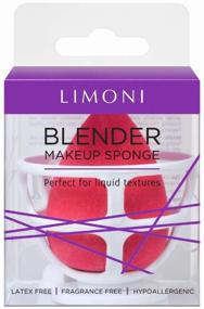 img 2 attached to Limoni Blender Makeup Sponge red