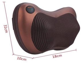 img 4 attached to Pillow massager for neck, legs, back, arms, shoulders and lower back / Relax pillow massager with heating for home and car Massage Pillow 8028