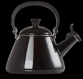 img 4 attached to LE CREUSET Kettle with whistle Kone Kettle 92000200 1.6 l, black onyx
