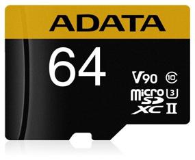 img 4 attached to 📷 ADATA microSDXC 64GB Class 10, V90, UHS-II U3: High-Speed R/W 275/155 MB/s with SD Adapter