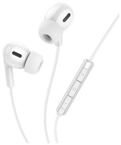 img 2 attached to In-ear headphones HOCO M91, Shelly, nylon, microphone, answer button, volume control, Type-C cable 1.2m, color: white