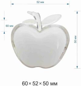 img 4 attached to Soft Glow LED Translucent Plastic Baby Night Light Compact Apple Shape Night Light Children's LED Light