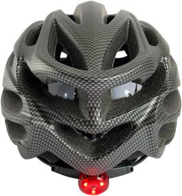 img 4 attached to Bicycle helmet with removable visor (size M/L 54-61 cm, carbon color)