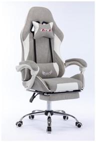 img 3 attached to Armchair fabric computer gaming gaming office ergonomic gaming chair