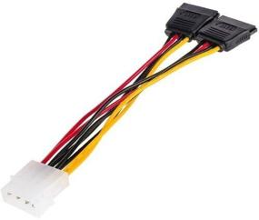 img 1 attached to Переходник/адаптер Atcom Molex 4pin - 2xSATA 15 pin (AT8605), черный