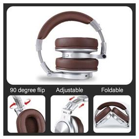 img 2 attached to OneOdio Fusion A70 Wireless DJ Headphones Brown