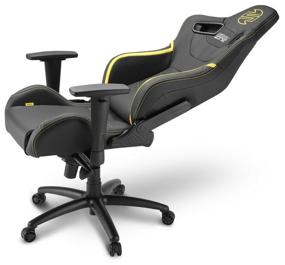 img 1 attached to Gaming chair Sharkoon SHARK ZONE GS10, upholstery: imitation leather, color: black/yellow