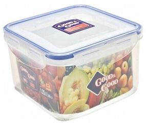 img 3 attached to Good & Good Container S2-2 1.25 l, 15.2x15.2 cm, blue/transparent