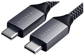 img 4 attached to Кабель Satechi USB-C to USB-C Cable (0.25 метра) серый (ST-TCC10M)