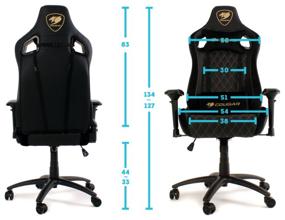 img 4 attached to Gaming chair COUGAR Armor S Royal, upholstery: imitation leather, color: black