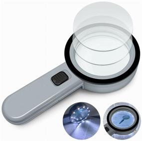 img 3 attached to Illuminated Magnifier / Manual Magnifier / LED Magnifier / Magnifying Glass for Reading and Crafts 30x