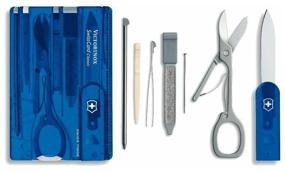 img 4 attached to Multifunctional knife VICTORINOX SwissCard Classic box (0.7100/0.7122/0.7133) translucent blue