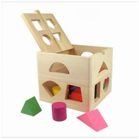 img 4 attached to Развивающая игрушка детская - сортер / кубик головоломка / подарок ребенку / кубики / для малыша
