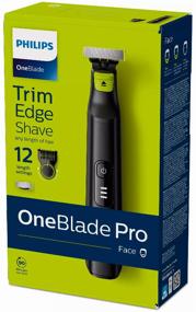 img 4 attached to Trimmer Philips OneBlade Pro QP6530/16, black/green