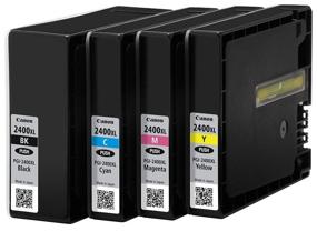 img 3 attached to Canon PGI-2400 BK/C/M/Y XL Multipack cartridge set (9257B004)