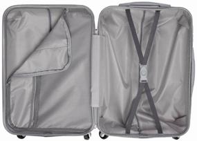 img 2 attached to TEVIN suitcase, polycarbonate, support legs on the side wall, 120 l, size L, Italy