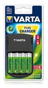 img 1 attached to Charger for batteries Varta Plug Charger (57647) AA/AAA 4 slots 4 AA 2100mAh