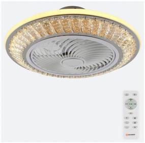 img 2 attached to Chandelier LED Estares Fan Crystal, 120 W