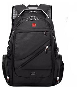 img 3 attached to 15" multi-functional backpack/laptop compartment/anti-theft/waterproof travel bag/USB charging/black