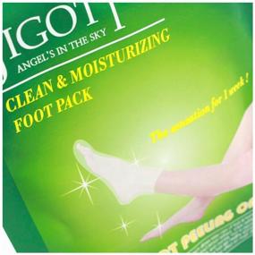 img 2 attached to Jigott Clean & moisturizing peeling mask-socks, 40 ml, 50 g, 1 pack