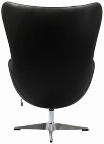 img 3 attached to Кресло BRADEX HOME EGG CHAIR, 87 x 76.5 см, обивка: искусственная кожа, цвет: черный