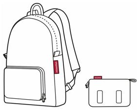 img 2 attached to Reisenthel Mini Maxi 14 Urban Backpack, White/Black