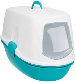 img 1 attached to Cat litter box Berto Top, Trixie (pet supplies, 39 x 42 x 59 cm, turquoise/white, 40163)
