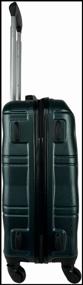 img 4 attached to Suitcase, Size S+, 45 litres, Dimensions: 60x38x23, removable wheels, combination lock, 4 wheels, color: Dark green