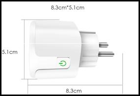 img 3 attached to Aubess Smart Socket EU 16A/20A WiFi Smart Socket Alexa Google Home Voice Control for Tuya Smart Life APP