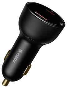 img 2 attached to Car Charger Baseus Superme Digital Display PPS Dual Quick Charger Car Charger USB Type-C 100W (CCZX-01) black