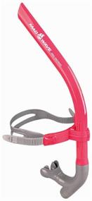 img 1 attached to MAD WAVE Pro snorkel snorkel, pink/silver